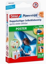 Tesa ® Powerstrips ® Poster 20 Stck. Klebestreifen Klebestrips b.200g 58003