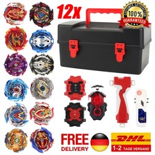 12x Burst Kreisel für Beyblade Burst Set Arena Bayblade Top Mit Launcher +Box DE