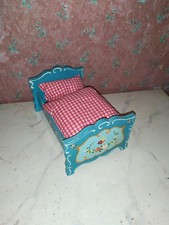 Altes Bett B Dora Kuhn-Kaufladen-Puppenhaus-Puppenstube-handbemalt