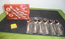 WMF  6  Eierlöffel " Berlin " Cromargan  TOP  -