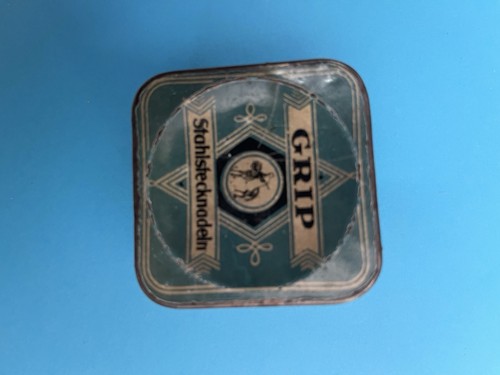 Alte blechdose für grip - blechdose,