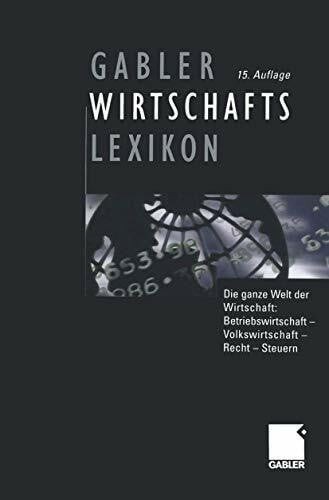 Gabler wirtschaftslexikon die - gabler, wirtschaftslexikon: