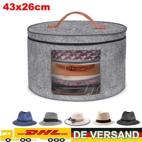 Hutschachtel rund filz - filz, 43x26cm
