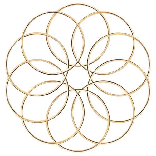 Metallringe gold 10 - cm,