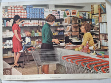 Vintage Schulwandbild- KAUFEN-  60er Lehrtafel Schautafel -Der Neue Schulmann