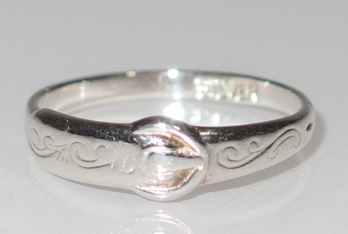 Punze silver buckle - punze=, ring
