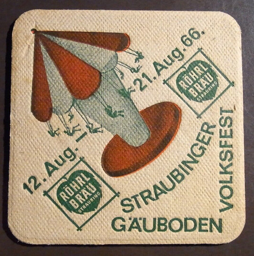 Bierdeckel röhrl bräu 1966 - bräu,