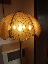 Honsel Stehlampe Wohnzimmer Vintage Glasschirm - Messing / TOP