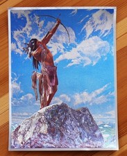 Alu-Bild Indianer 16x21 cm