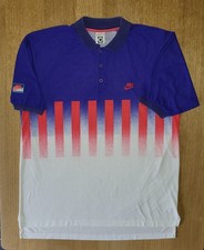 Nike Challenge Court Agassi Polo Hot Lava 1990 XL