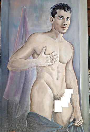 öl gemälde gay mann figur - gay,