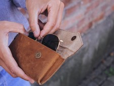 Brillenetui Echtleder Braun