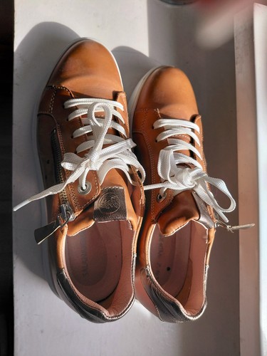 Sneaker leder mokkabraun gr - leder,,