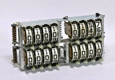 Zähleranzeige Vintage - elektromechanisches Einbaumodul/Zählwerk