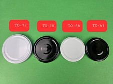 50 Stück Twist-Off-Deckel TO : Ø 63 , Ø 66 , Ø 70 , Ø 77 mm Deckel für Gläser 