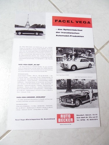 Facel vega hk500 excellence - hk500,