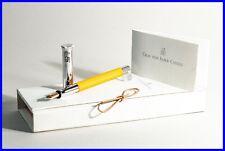 Graf von Faber-Castell SAVANNAH Gelb Platinum Konverter Füller F 18K Gold Feder