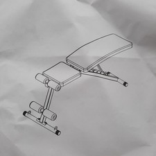 TrainHard Verstellbare Klappbare Hantelbank, Multifunktion Trainingsbank - Schrä