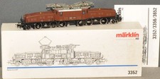 Märklin 3352 .1 schweizer E-Lok  Krokodil   SBB  Guß   braun  neuwertig  OVP  H0
