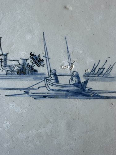 Fliese kachel antik - alt, delft