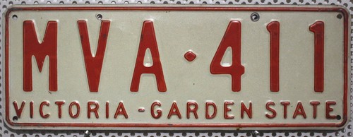 Victoria nummernschild - victoria,