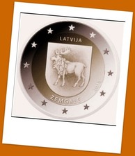 2 Euro Gedenkmünze Lettland