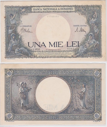 1000 lei banknote rumänien - 1000,