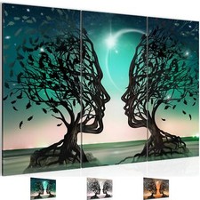 Wandbilder Wohnzimmer XXL Abstrakt Baum Moderne Bilder 120x80 cm Liebespaar