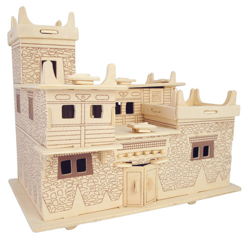 Tibetisches haus typ 3d - tibetisches,