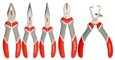 Premium Zangenset Zangensatz Kombizange Radiozange Seitenschneider 5-tlg 160mm