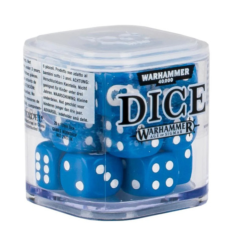 Citadel 12mm dice - citadel, blue