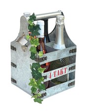 Weinträger metall mit öffner - mit,