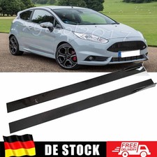 86,6"/2.2m Auto Seitenschweller Sideskirts Glanz Schwarz Für Ford Fiesta ST MK6