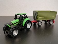 Siku Traktor mit Fortuna Kipphänger 1:60