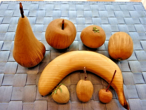 Holz deko obst massiv - holz-deko-obst,,