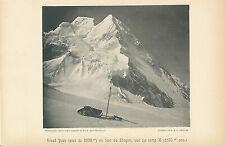 Broad Peak en face du Chogori Alpen Frankreich Druck Original Gipfelstürmer 110