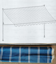 Angerer Klemmmarkise 350cm Markise Balkon Terrasse Sonnenschutz Blau Weiß /19