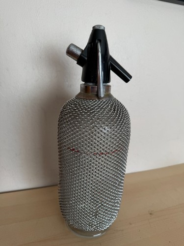 Vintage soda glas syphon kette - glas,
