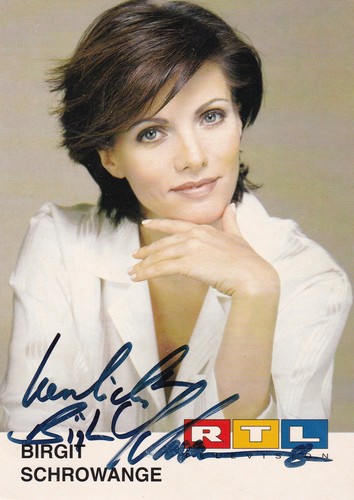 Autogramm birgit schrowange - birgit,
