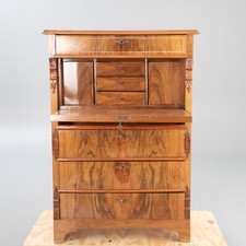 damen  SEKRETÄR nußbaum furniert kiefern korpus 88x42x120 cm liefere persöhnlich