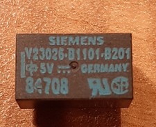 Relais SIEMENS V23026-B1101-B201   5 V   1 x UM  1 Wechsler  bistabil   2 Spulen