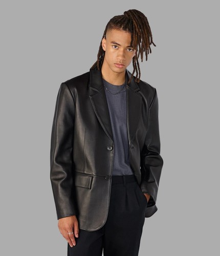 Echtleder jacke handarbeit - echtleder,