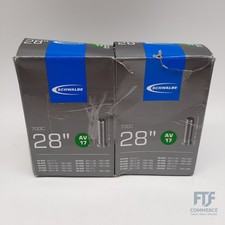 Schwalbe Unisex-Adult AV17 28" Fahrradschlauch, Schwarz, 28"