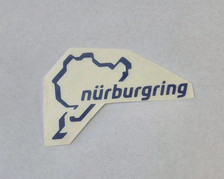 Nürburgring Aufkleber, Sticker, blau, Optik-Tuning fürs Auto, NEU