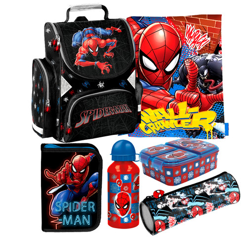 Spiderman set schulranzen - spiderman, 6