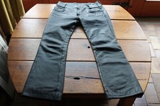 Sehr gute alte schwarze handmade Veddel/Paulsen Lederjeans - D38 und H44 !