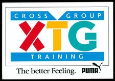 Werbe Aufkleber - Puma XTG Training - 15x11cm - Vintage 90er