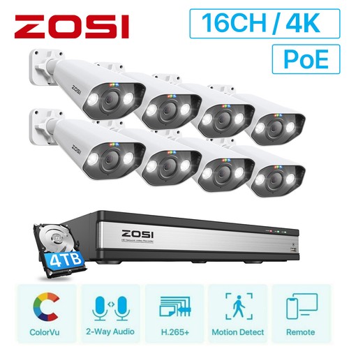 Zosi 16ch 8mp - 16ch, poe
