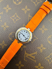 Cartier Santos Rund Stahl-Gold