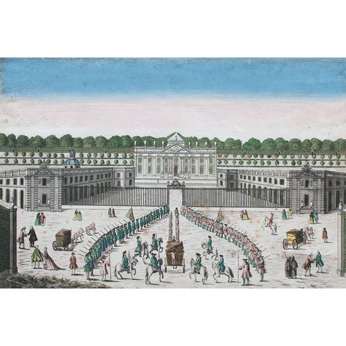 Guckkastenblatt schloss marly - schloss,